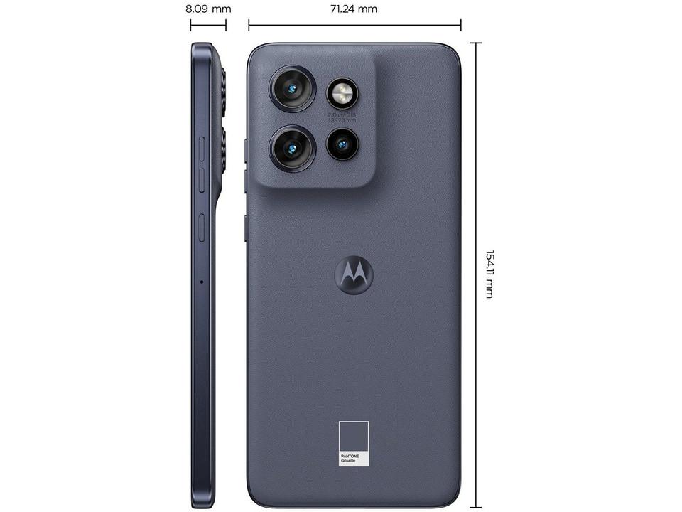 Smartphone Motorola Edge 50 Neo 256GB Grisaille (Cinza) 5G 16GB RAM 6,4" Câm. Tripla + Selfie 32MP - 8