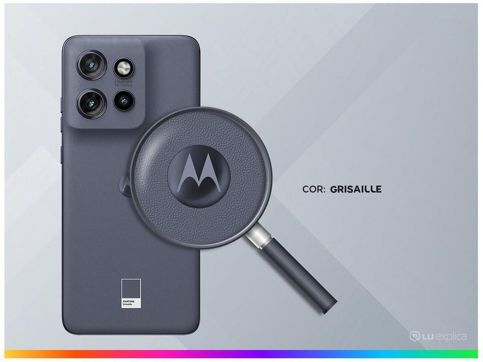 Smartphone Motorola Edge 50 Neo 256GB Grisaille (Cinza) 5G 16GB RAM 6,4" Câm. Tripla + Selfie 32MP - 2