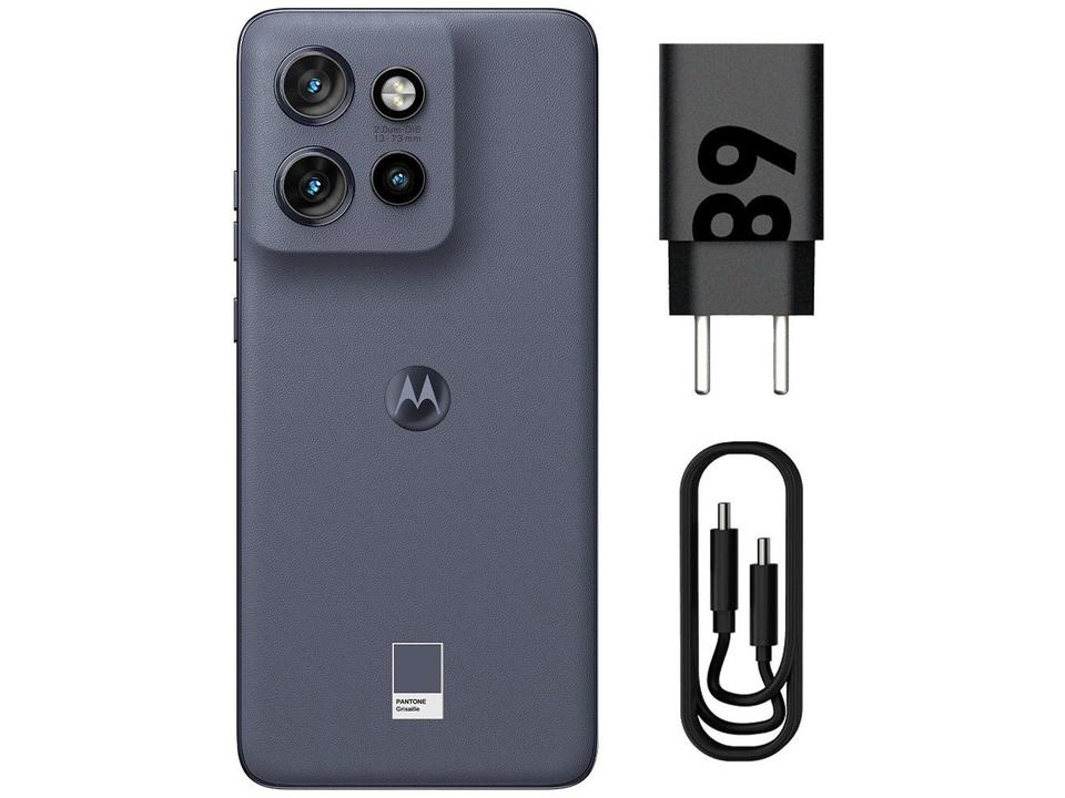 Smartphone Motorola Edge 50 Neo 256GB Grisaille (Cinza) 5G 16GB RAM 6,4" Câm. Tripla + Selfie 32MP - 9