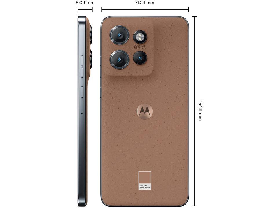 Smartphone Motorola Edge 50 Neo 256GB Mocha Mousse 5G 8GB RAM 6,4" Câm. Tripla + Selfie 32MP - 8