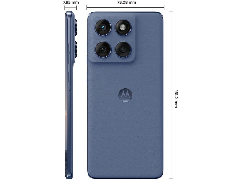 Smartphone Motorola Edge 60 Fusion 256GB Cinza 5G 8GB RAM 6,7" Câm. Dupla + Selfie 32MP - 6