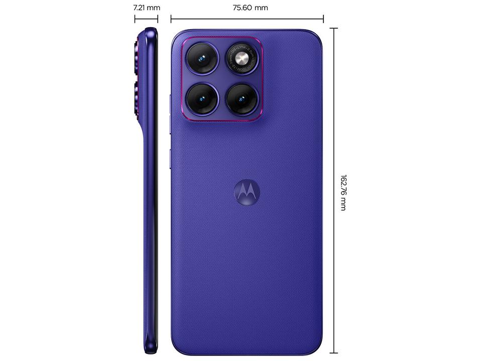 Smartphone Motorola Edge 70 Fusion+ 256GB 5G 24GB RAM Roxo 6,8" Câmera Tripla + Selfie 50MP - 8