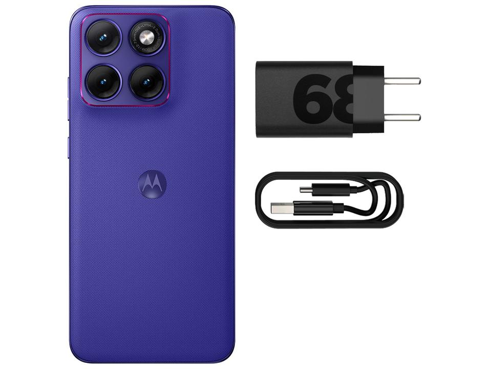 Smartphone Motorola Edge 70 Fusion+ 256GB 5G 24GB RAM Roxo 6,8" Câmera Tripla + Selfie 50MP - 9
