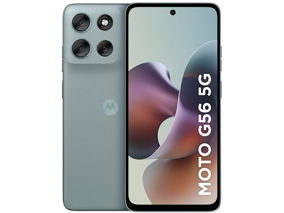 Smartphone Motorola G56 256GB Cinza 5G 8GB de RAM 6,7" Full HD+ Câm. Dupla + Selfie 32MP - 6