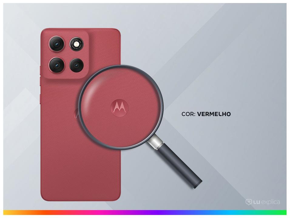 Smartphone Motorola G86 256GB Vermelho 5G 8GB+8GB RAM Boost Inteligente 6,7" Câm. Dupla + Selfie 32MP - 1