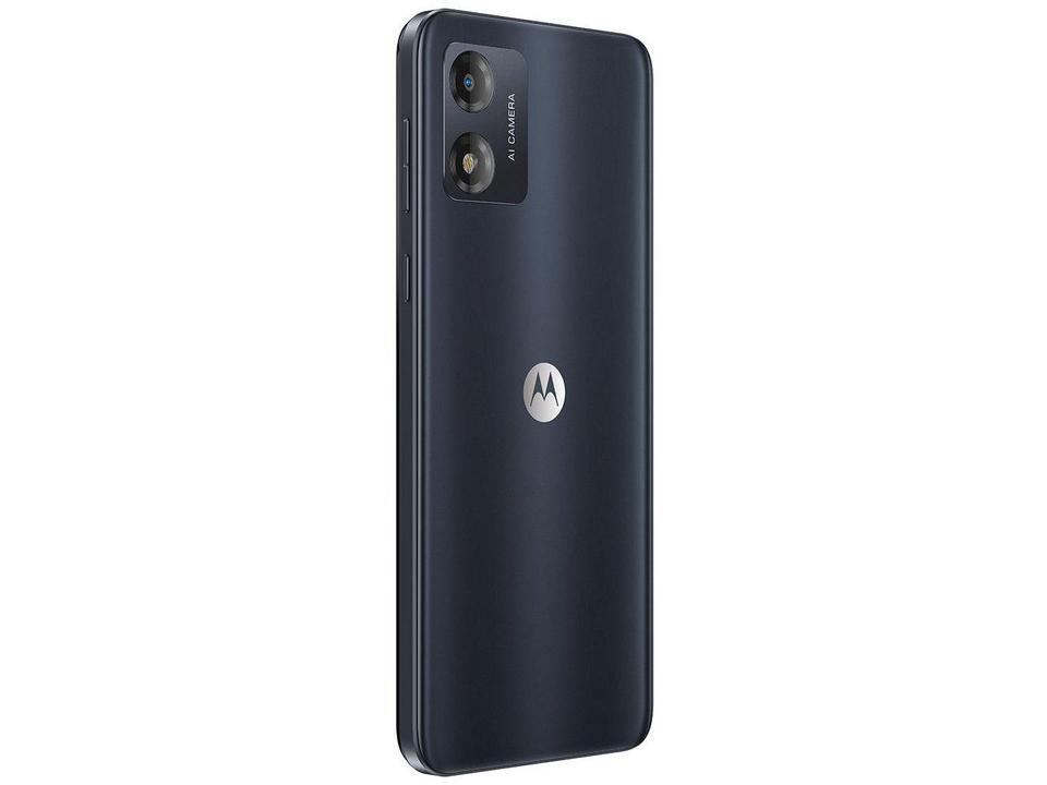Smartphone Motorola Moto E13 64GB Grafite 4G Octa-Core 4GB RAM 6,5" Câm. 13MP + Selfie 5MP Dual Chip - 13