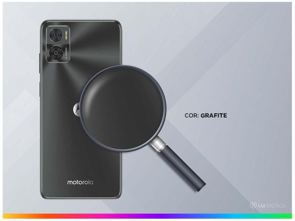 Smartphone Motorola Moto E22 128GB Grafite 4G 4GB RAM 6,5" Câm. Dupla + Selfie 5MP Dual Chip - 2