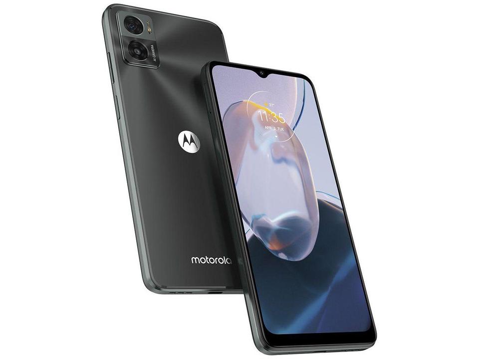 Smartphone Motorola Moto E22 128GB Grafite 4G 4GB RAM 6,5" Câm. Dupla + Selfie 5MP Dual Chip - 17
