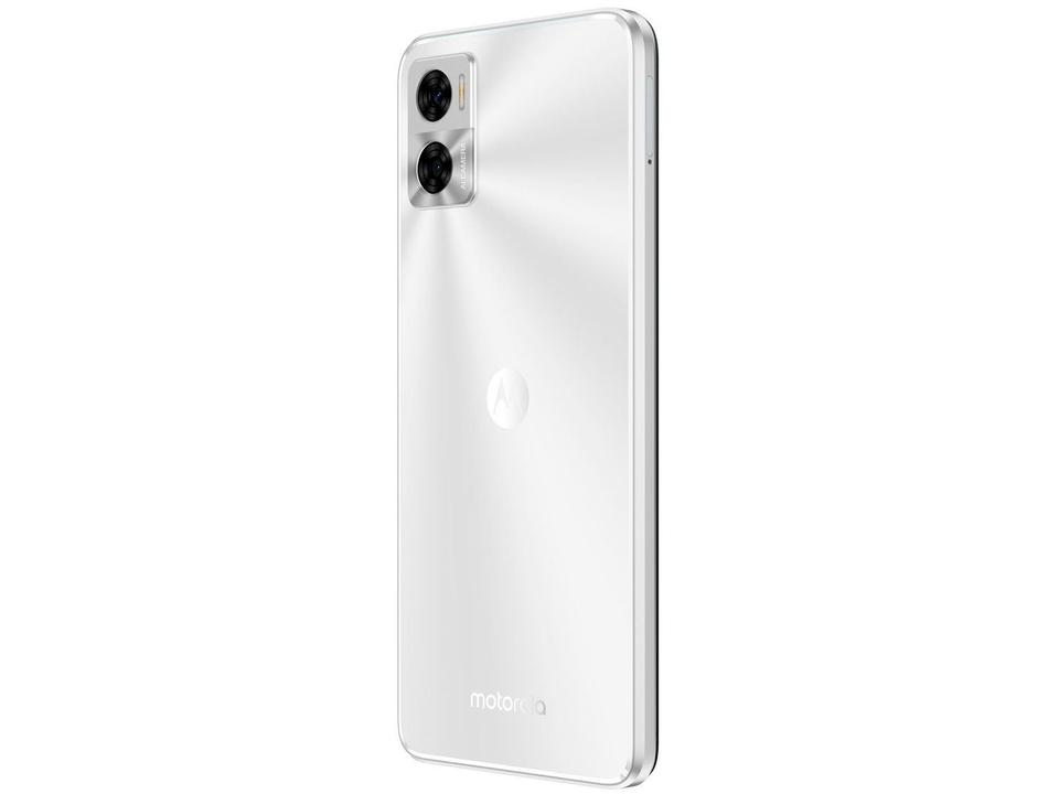 Smartphone Motorola Moto E22 32GB Branco 4G 2GB RAM 6,5” Câm. Dupla + Selfie 5MP Dual Chi - 9