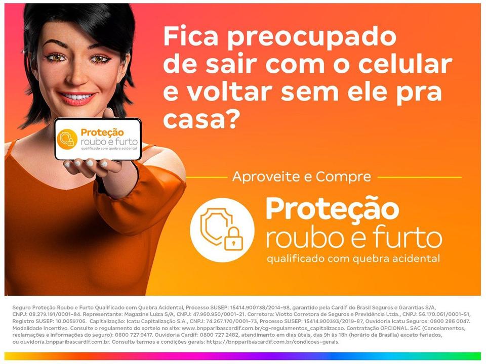 Smartphone Motorola Moto E22 32GB Branco 4G 2GB RAM 6,5” Câm. Dupla + Selfie 5MP Dual Chi - 18