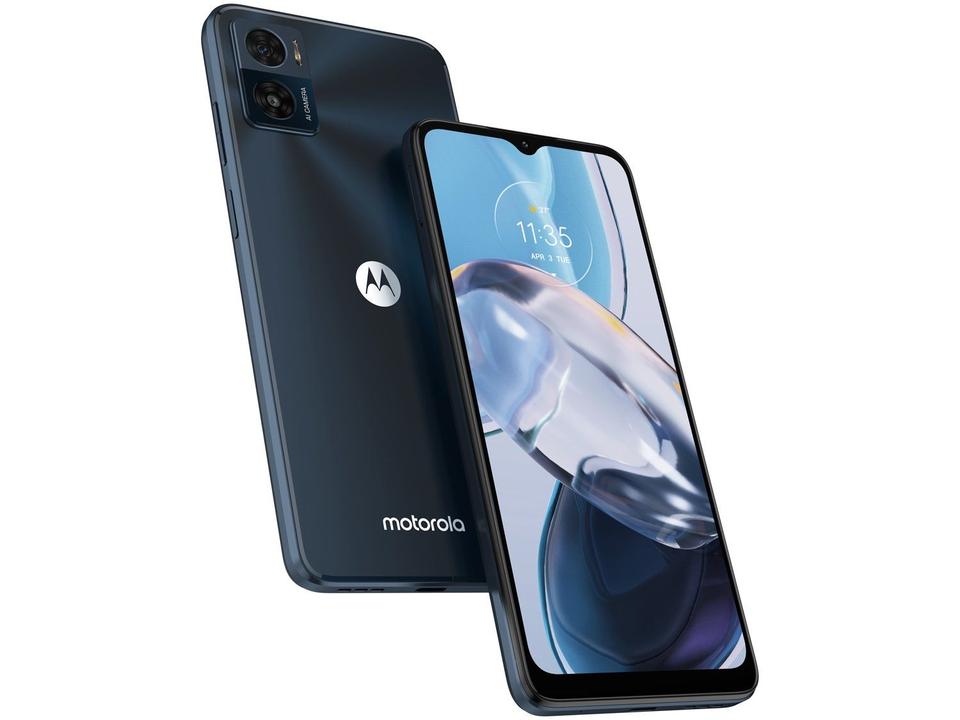 Smartphone Motorola Moto E22 64GB Preto 4G 4GB RAM 6,5” Câm. Dupla + Selfie 5MP Dual Chi - 14