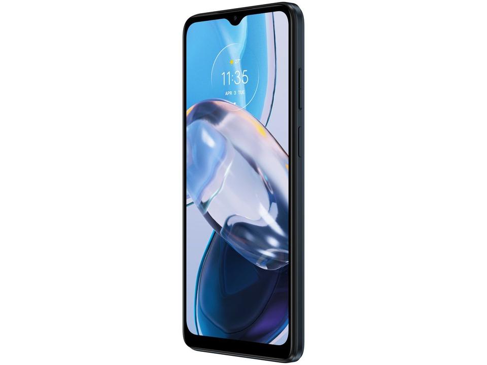 Smartphone Motorola Moto E22 64GB Preto 4G 4GB RAM 6,5” Câm. Dupla + Selfie 5MP Dual Chi - 4