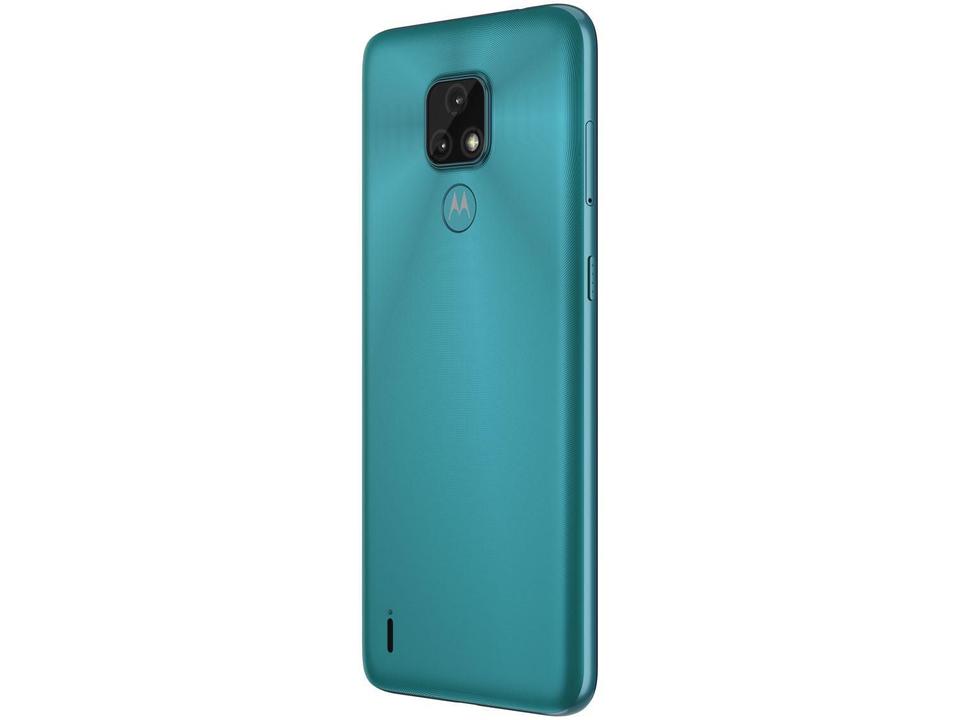 Smartphone Motorola Moto E7 32GB Aquamarine - 4G Octa-Core 2GB RAM 6,5” Câm. Dupla + Selfie 5MP - 8