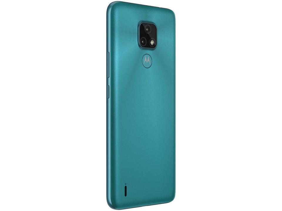 Smartphone Motorola Moto E7 32GB Aquamarine - 4G Octa-Core 2GB RAM 6,5” Câm. Dupla + Selfie 5MP - 10