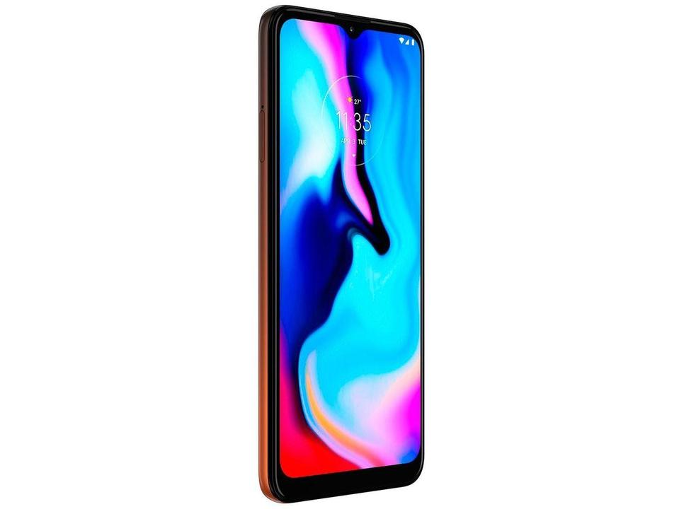 Smartphone Motorola Moto E7 Plus 64GB Bronze Âmbar - 4G Octa-Core 4GB RAM 6,5” Câm. Dupla + Selfie 8M - 5