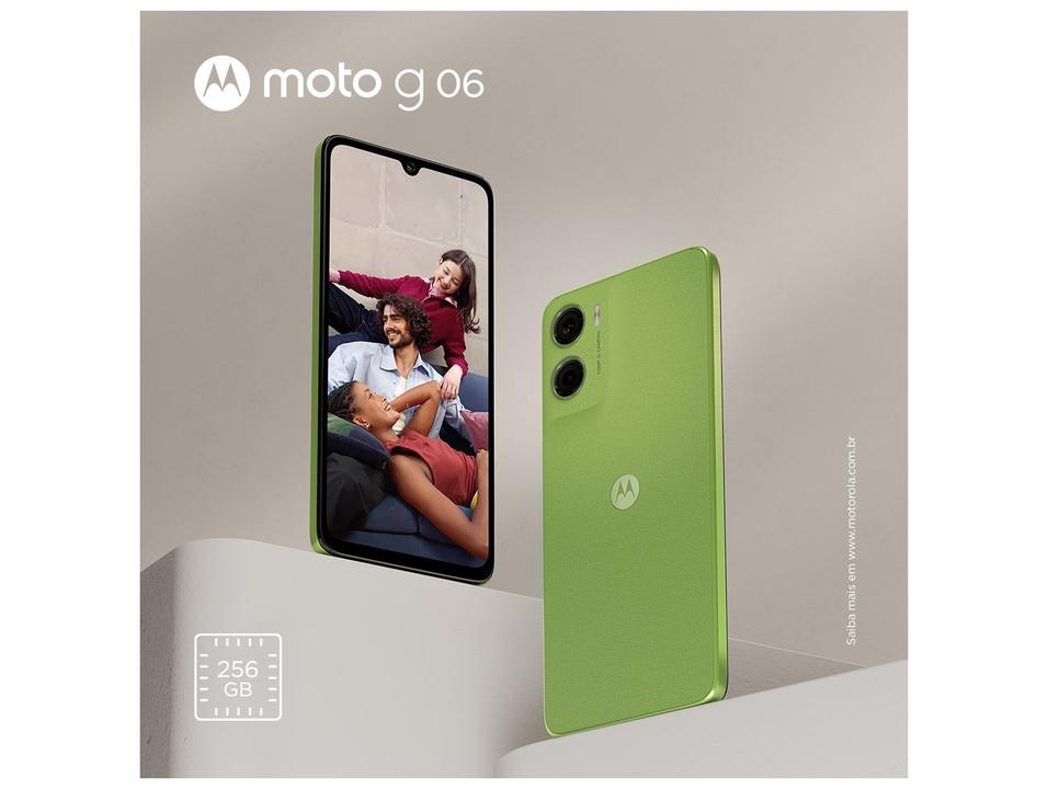 Smartphone Motorola Moto g06 256GB 4GB Ram Verde 6,9" Câm. 50MP + Selfie 8MP - 5