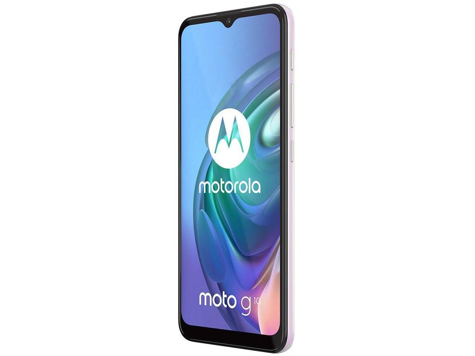 Smartphone Motorola Moto G10 64GB Branco Floral 4G 4GB RAM Tela 6,5” Câm. Quádrupla + Selfie 8MP - 4