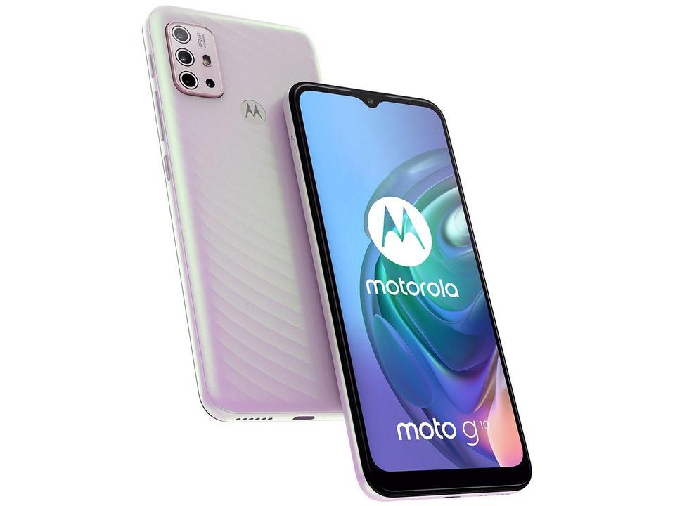 Smartphone Motorola Moto G10 64GB Branco Floral 4G 4GB RAM Tela 6,5” Câm. Quádrupla + Selfie 8MP - 14