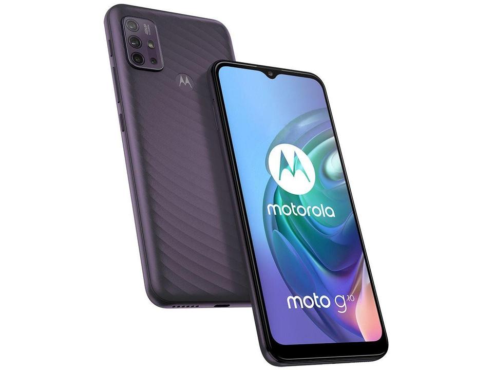 Smartphone Motorola Moto G10 64GB Cinza Aurora 4G 4GB RAM Tela 6,5” Câm. Quádrupla + Selfie 8M - 13
