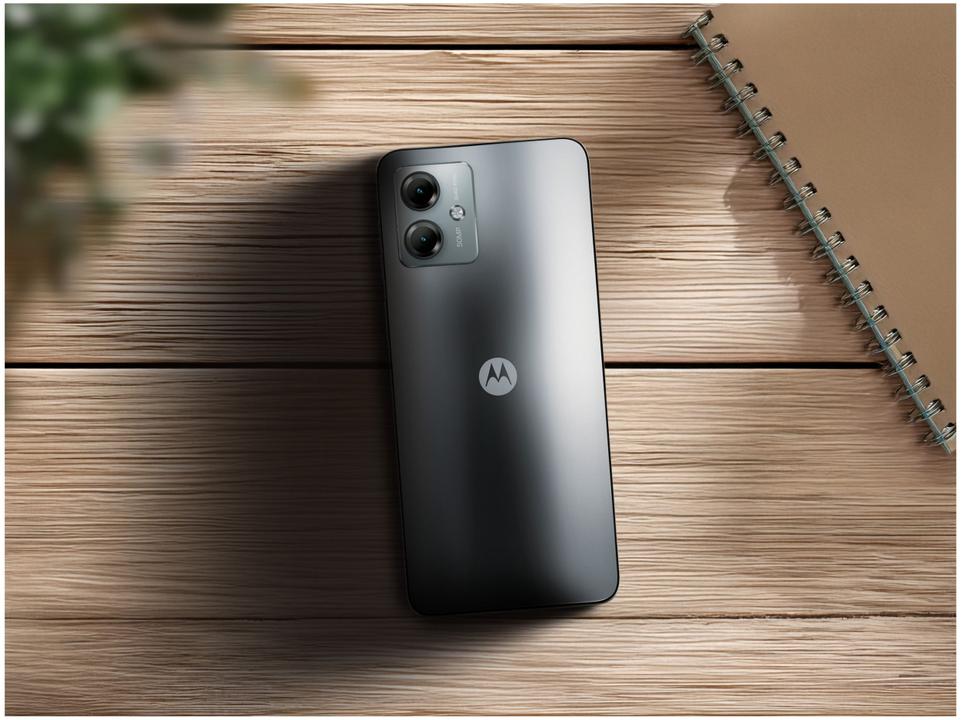 Smartphone Motorola Moto G14 128GB Grafite 4G Octa-Core 4 GB RAM 6,5" Câm. Dupla + Selfie 8MP Dual Nano SIM - 4