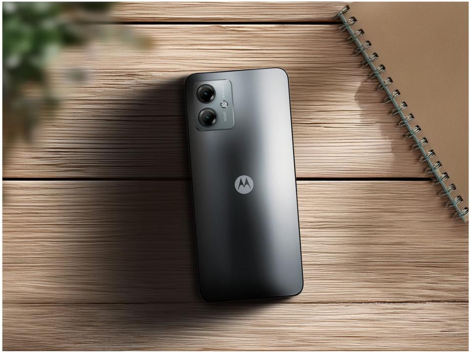 Smartphone Motorola Moto G14 128GB Grafite 4G Octa-Core 4 GB RAM 6,5" Câm. Dupla + Selfie 8MP Dual Nano SIM - 4