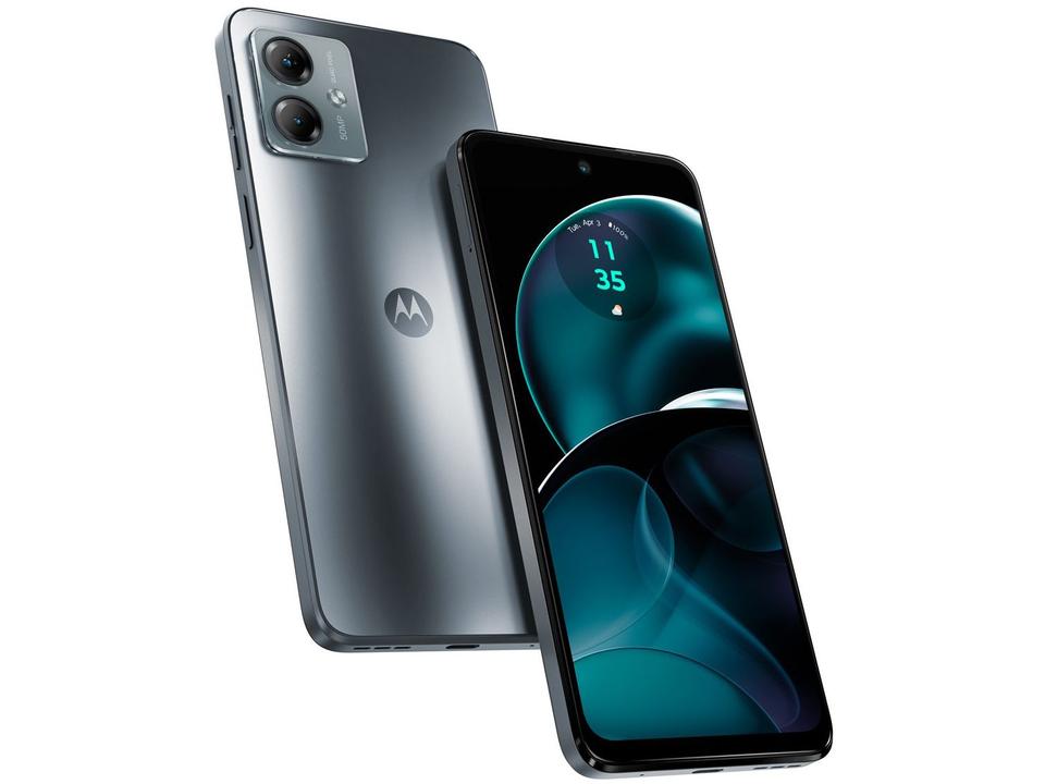 Smartphone Motorola Moto G14 128GB Grafite 4G Octa-Core 4 GB RAM 6,5" Câm. Dupla + Selfie 8MP Dual Nano SIM - 15