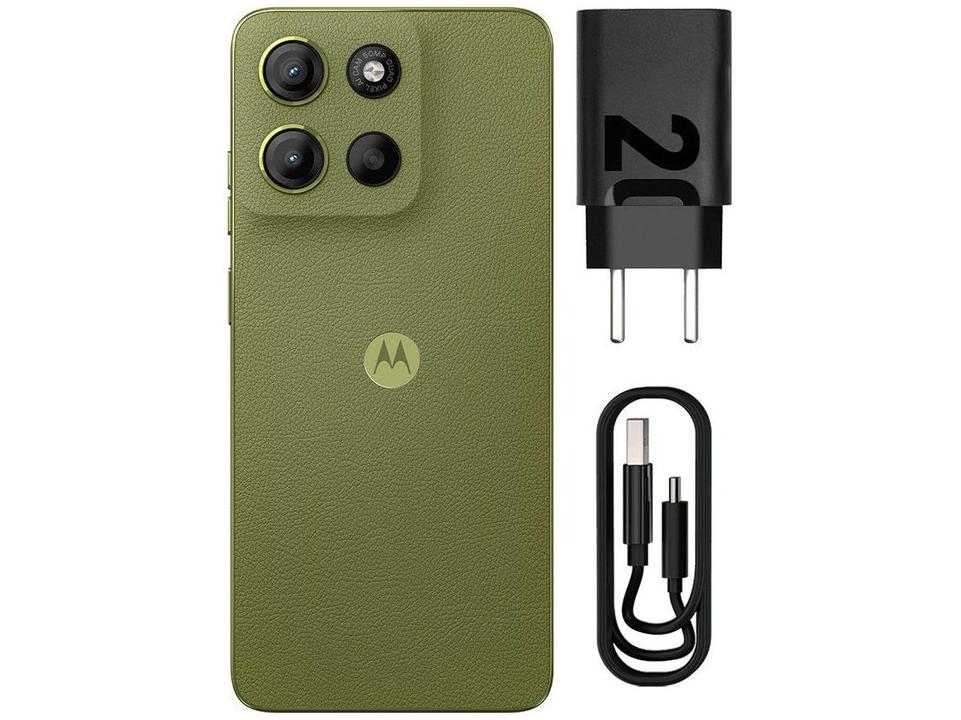 Smartphone Motorola Moto G15 256GB Verde 4G 4GB RAM 6,7" Câm. Dupla Selfie 8MP - 12