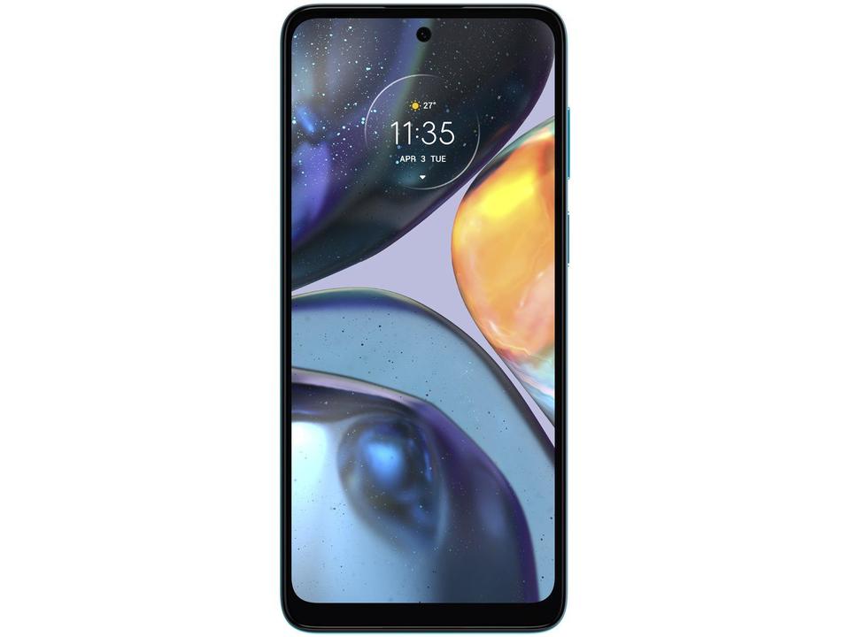 Smartphone Motorola Moto G22 128GB Azul 4G 4GB RAM Tela 6,5" Câm. Quádrupla + Selfie 16MP - 5