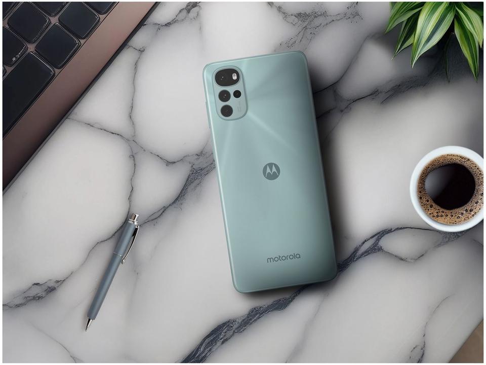 Smartphone Motorola Moto G22 128GB Verde 4G 4GB RAM Tela 6,5" Câm. Quádrupla + Selfie 16MP - 4