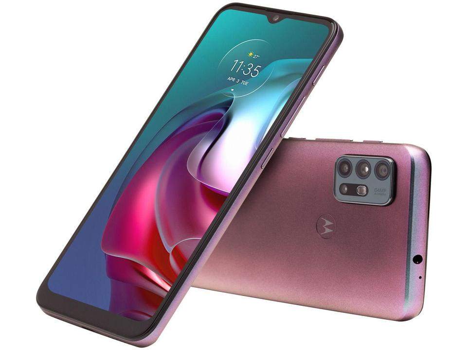 Smartphone Motorola Moto G30 128GB Dark Prism 4G - 4GB RAM Tela 6,5” Câm. Quádrupla + Selfie 13MP - 15