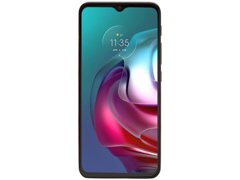 Smartphone Motorola Moto G30 128GB Dark Prism 4G - 4GB RAM Tela 6,5” Câm. Quádrupla + Selfie 13MP - 4