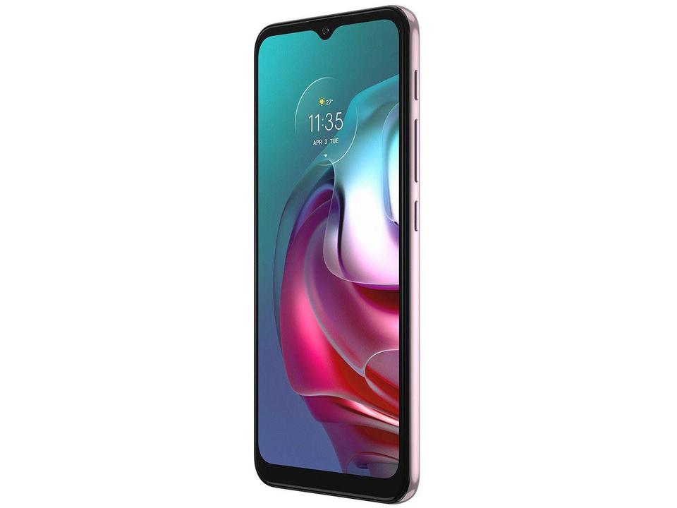 Smartphone Motorola Moto G30 128GB White Lilac 4G - 4GB RAM Tela 6,5” Câm. Quádrupla + Selfie 13M - 11