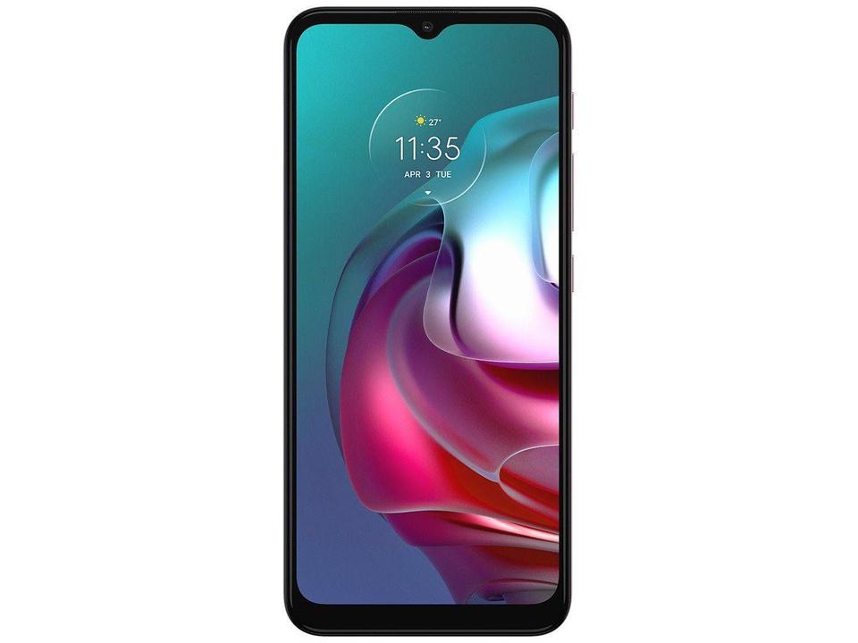 Smartphone Motorola Moto G30 128GB White Lilac 4G - 4GB RAM Tela 6,5” Câm. Quádrupla + Selfie 13M - 4