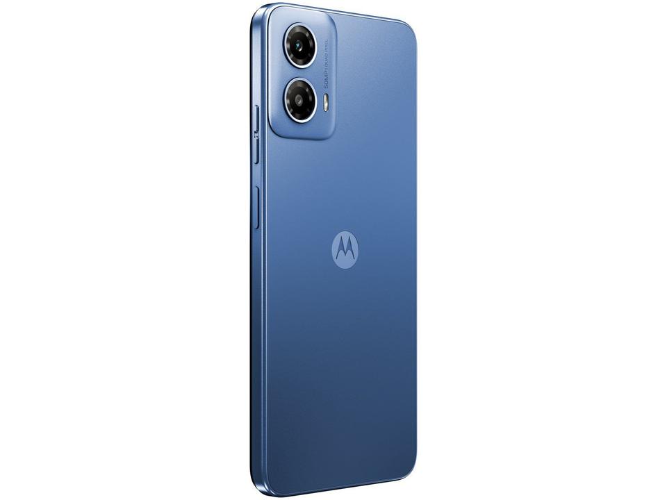 Smartphone Motorola Moto G34 128GB Azul 5G 4GB + 4GB RAM Boost 6,5" Câm. Dupla + Selfie 16MP Dual Chip - 9