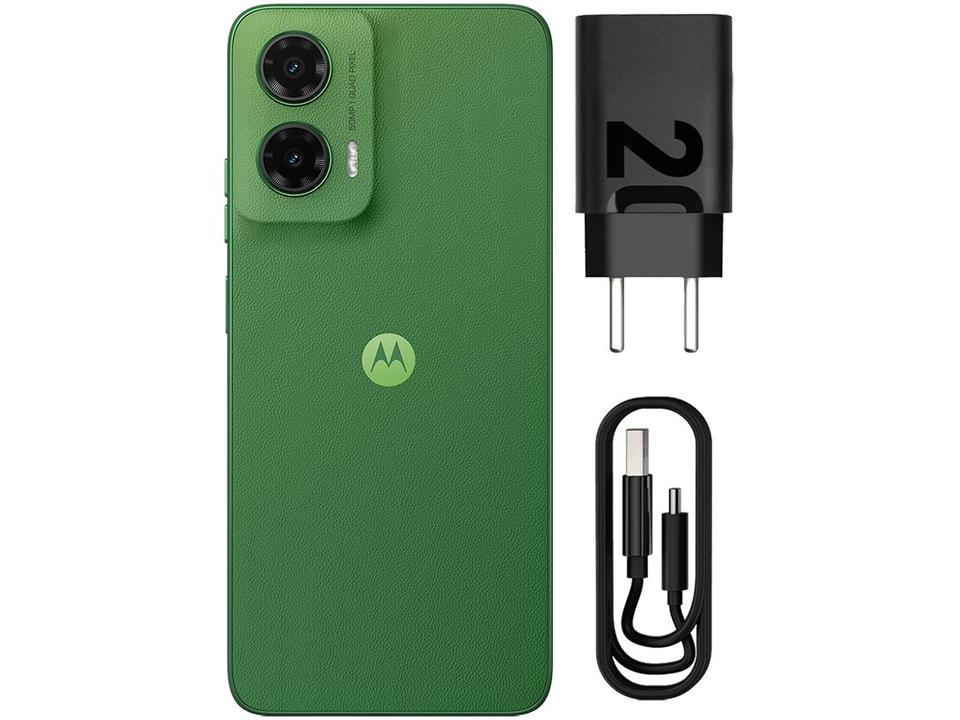 Smartphone Motorola Moto g35 128GB Verde 5G 4GB RAM+8GB Ram Boost 6,7" Câm. Dupla Selfie 16MP - 9