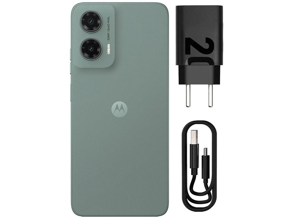 Smartphone Motorola Moto G35 256GB Cinza 5G 4GB RAM+8GB Ram Boost 5G 6,7" Câm. Dupla + Selfie 16MP - 10