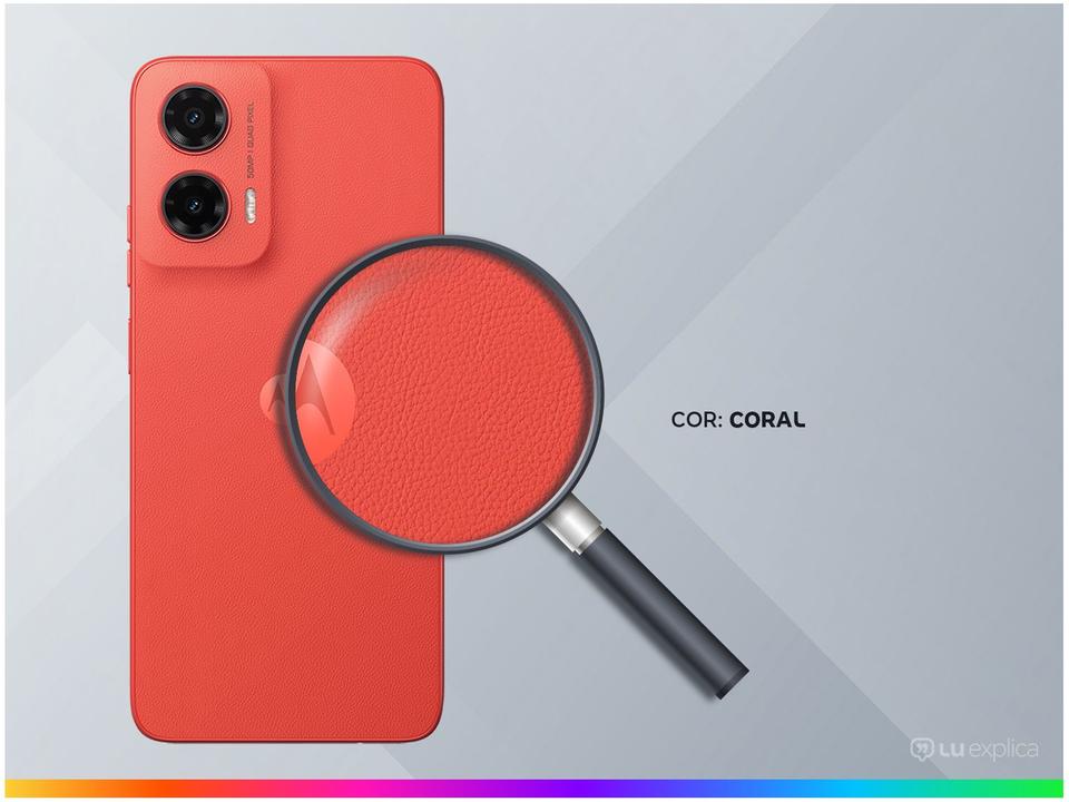 Smartphone Motorola Moto G35 256GB Coral 5G 4GB RAM+8GB Ram Boost 5G 6,7" Câm. Dupla + Selfie 16MP - 2