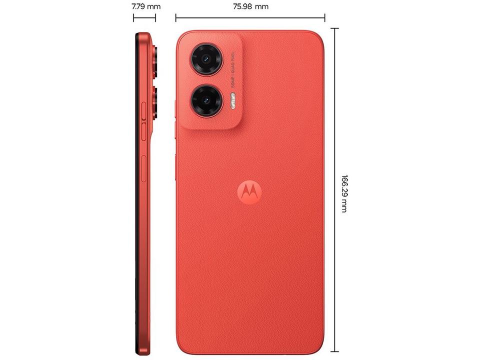 Smartphone Motorola Moto G35 256GB Coral 5G 4GB RAM+8GB Ram Boost 5G 6,7" Câm. Dupla + Selfie 16MP - 11