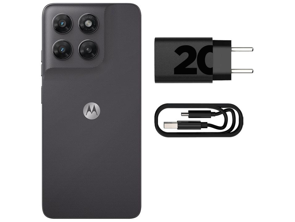 Smartphone Motorola Moto g47 128GB 5G 12GB (4GB RAM + 8GB RAM Boost) Grafite 6,7" Câm. Dupla Selfie 32MP - 6