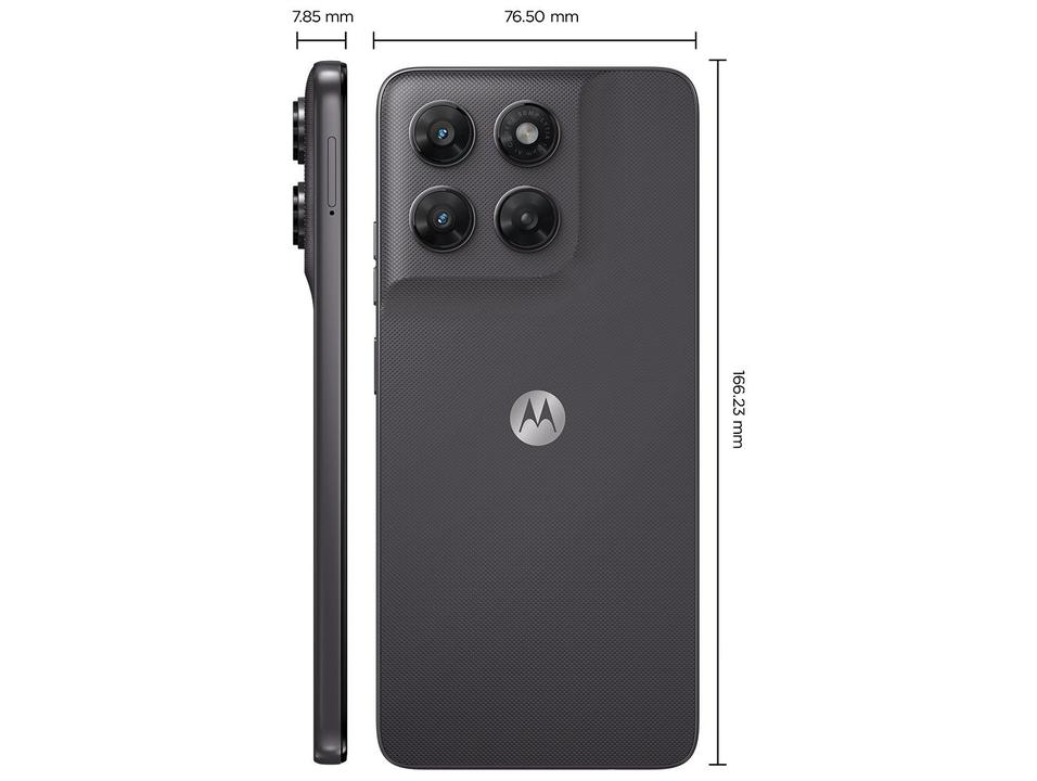 Smartphone Motorola Moto g47 128GB 5G 12GB (4GB RAM + 8GB RAM Boost) Grafite 6,7" Câm. Dupla Selfie 32MP - 7