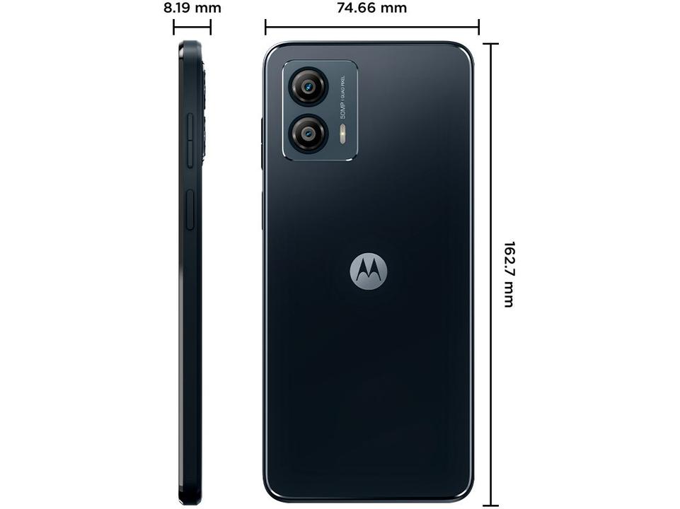 Smartphone Motorola Moto G53 128GB Grafite 5G Snapdragon 480+ Octa-Core 4GB RAM 6,5" Câm. Dupla + Selfie 8MP Dual Chip - 9