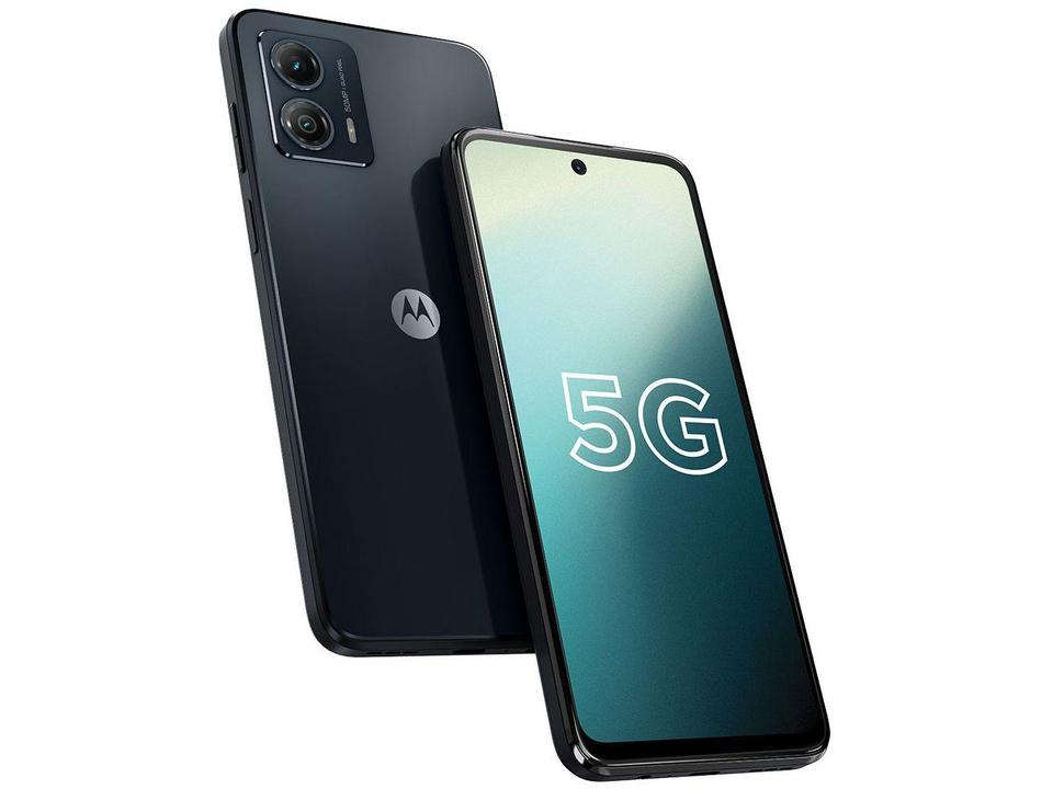Smartphone Motorola Moto G53 128GB Grafite 5G Snapdragon 480+ Octa-Core 4GB RAM 6,5" Câm. Dupla + Selfie 8MP Dual Chip - 16