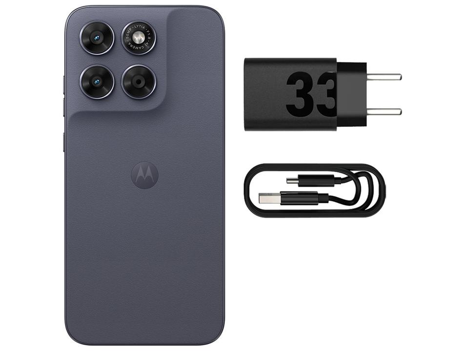 Smartphone Motorola Moto G67 128GB 5G 4GB RAM+8GB Ram Boost Chumbo 6,8" Câm. Tripla + Selfie 32MP - 9