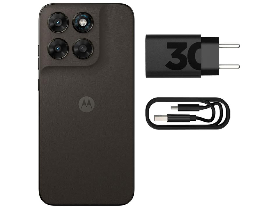Smartphone Motorola Moto G77 256GB 5G 24GB RAM Marrom 6,8" Câm. Tripla + Selfie 32MP - 9