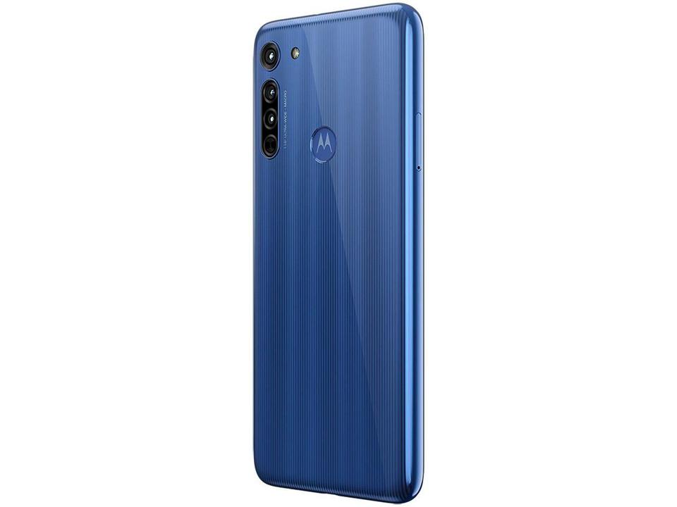 Smartphone Motorola Moto G8 64GB Azul Capri 4G 4GB RAM Tela 6,4” Câm. Tripla + Câm. Selfie 8MP - 9
