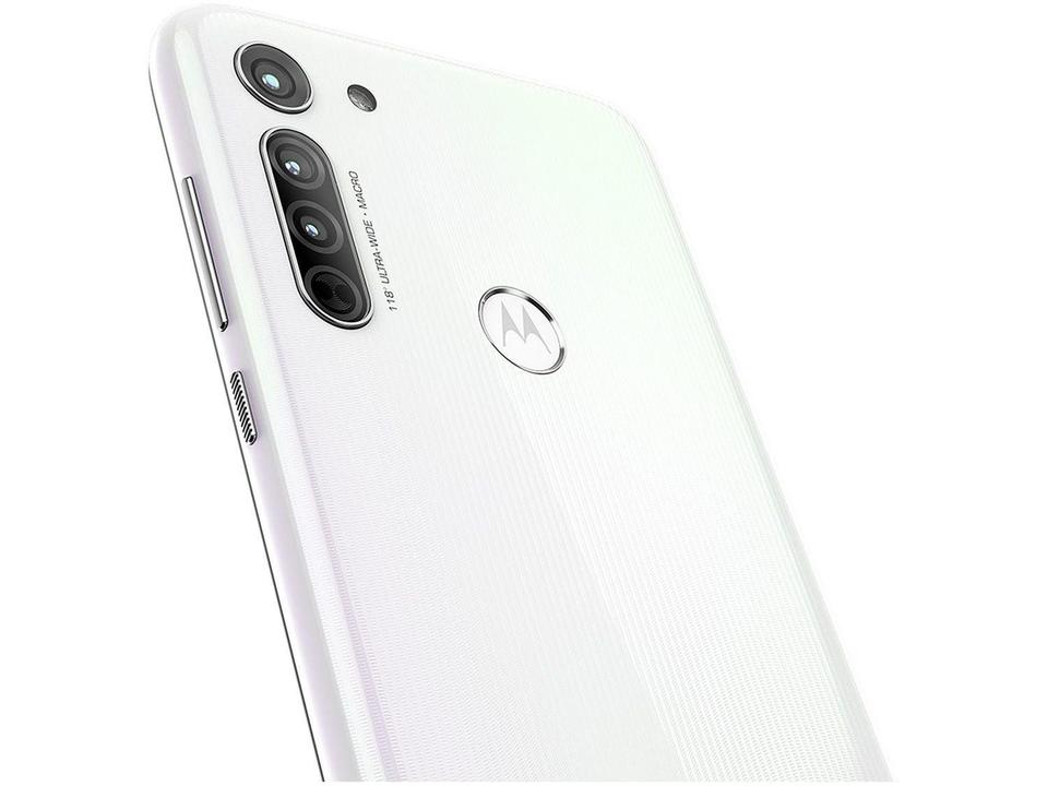 Smartphone Motorola Moto G8 64GB Branco Prisma 4G - 4GB RAM Tela 6,4” Câm. Tripla + Câm. Selfie 8M - 13