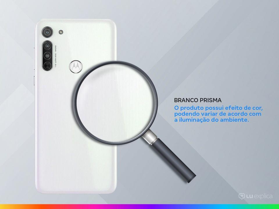 Smartphone Motorola Moto G8 64GB Branco Prisma 4G - 4GB RAM Tela 6,4” Câm. Tripla + Câm. Selfie 8M - 2