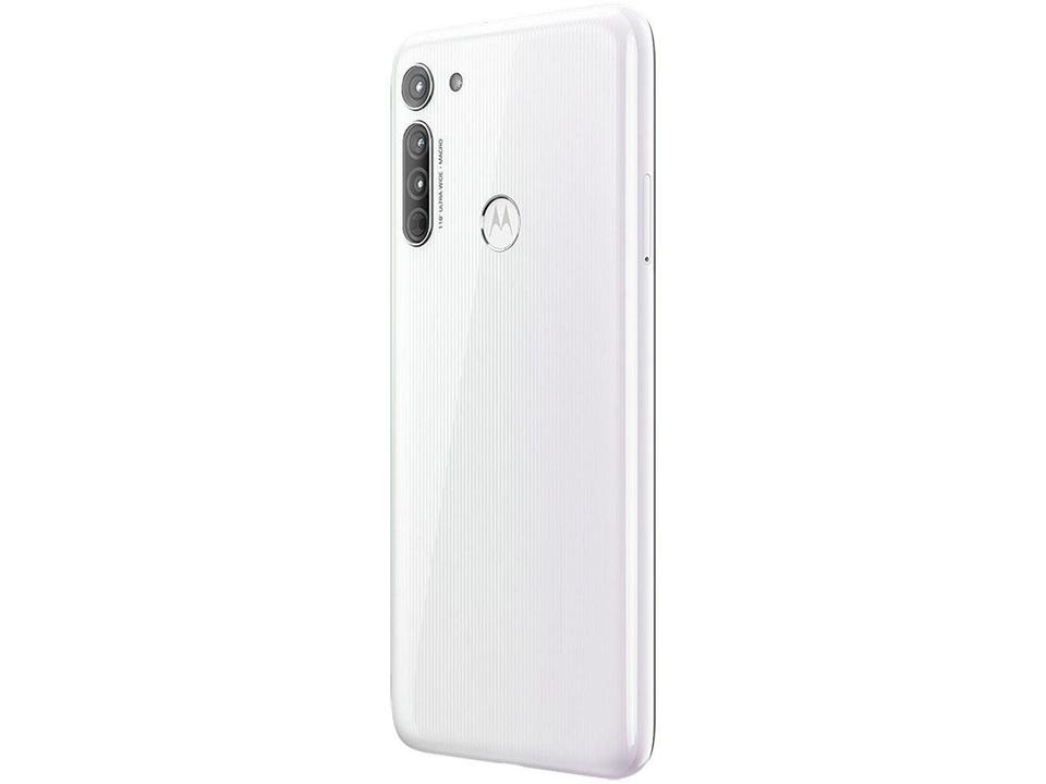 Smartphone Motorola Moto G8 64GB Branco Prisma 4G - 4GB RAM Tela 6,4” Câm. Tripla + Câm. Selfie 8M - 7