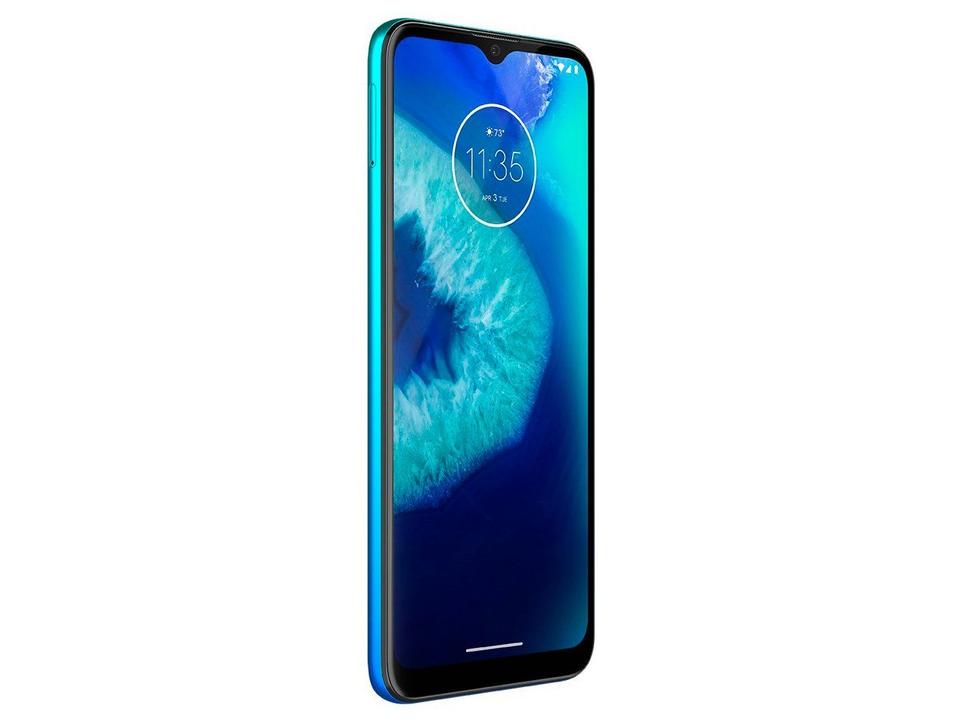 Smartphone Motorola Moto G8 Power Lite 64GB Aqua 4G Octa-Core 4GB RAM 6,5” Câm. Tripla + Selfie 8M - 8
