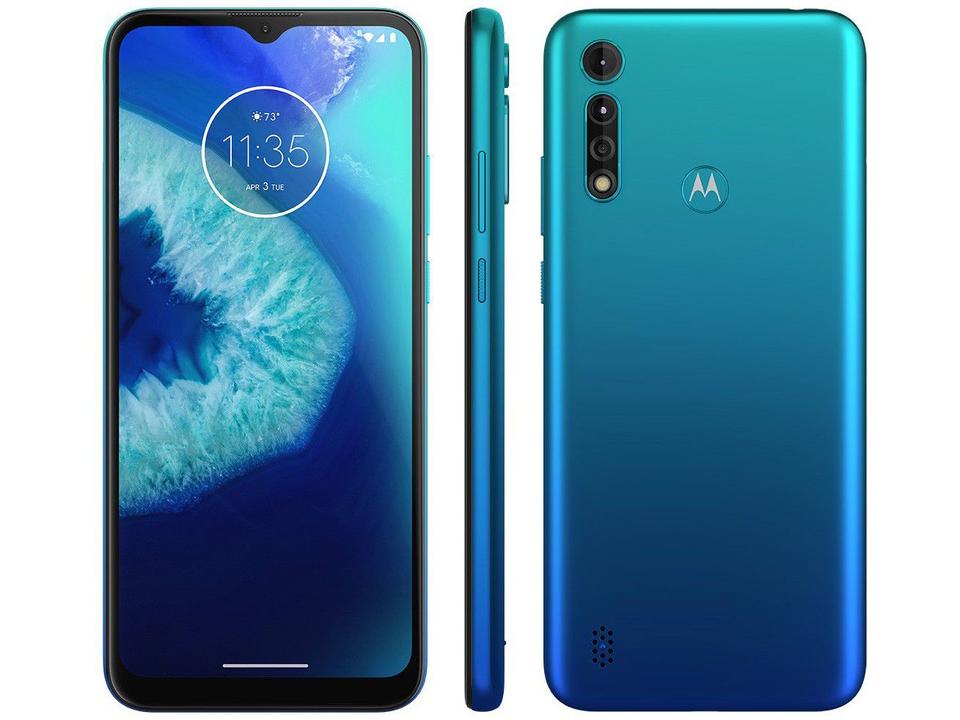 Smartphone Motorola Moto G8 Power Lite 64GB Azul - 4G Octa-Core 4GB RAM 6,5” Câm. Tripla + Selfie 8MP